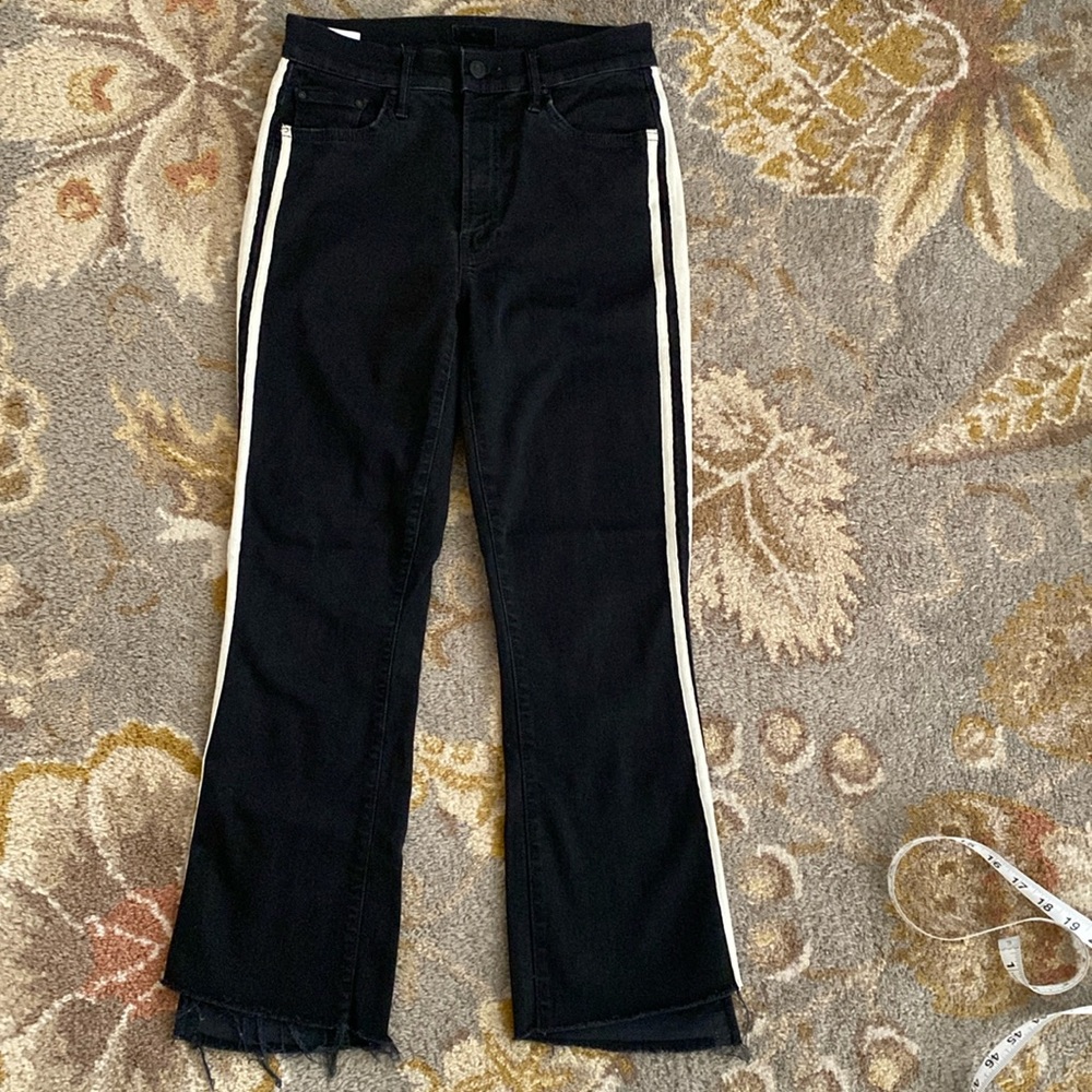 Mother Insider crop step fray women’s jeans